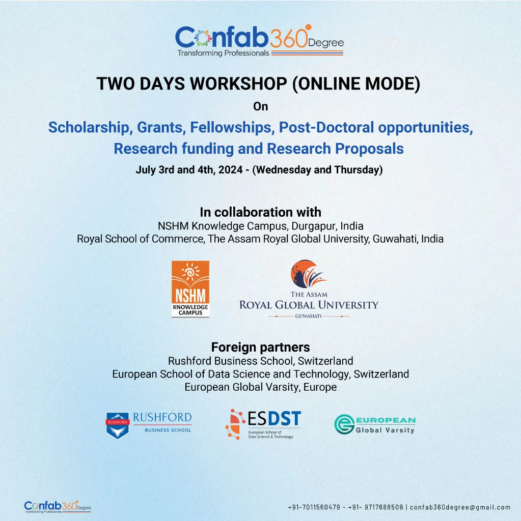 Scholarship, Grants, Fellowship, Post-Doctoral opportunities Research funding and Research Proposals July 2024 - Image 1