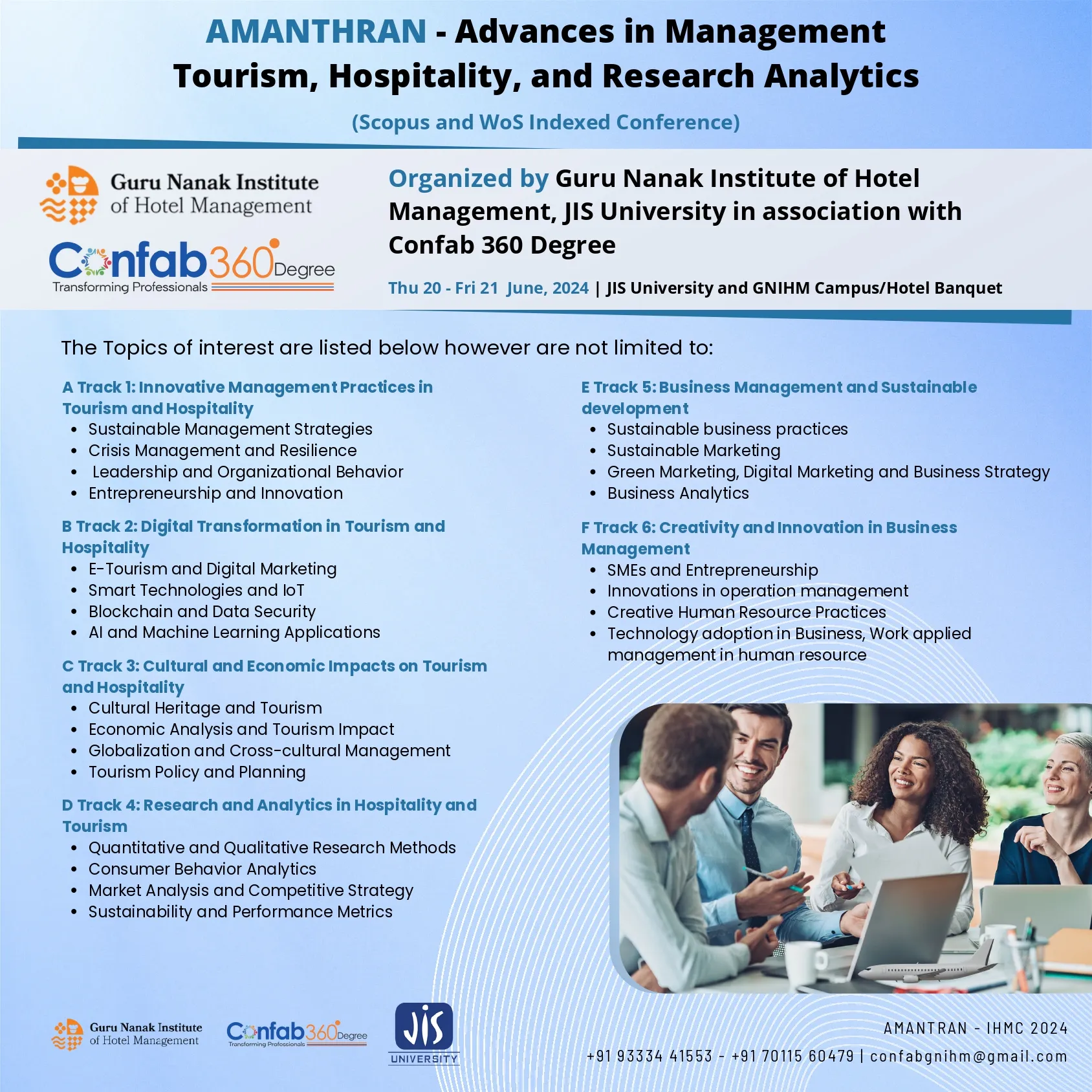 AMANTRAN - International Conference on Advances in Management, Tourism, Hospitality, and Research Analytics, GNIHM, Kolkata - Image 1