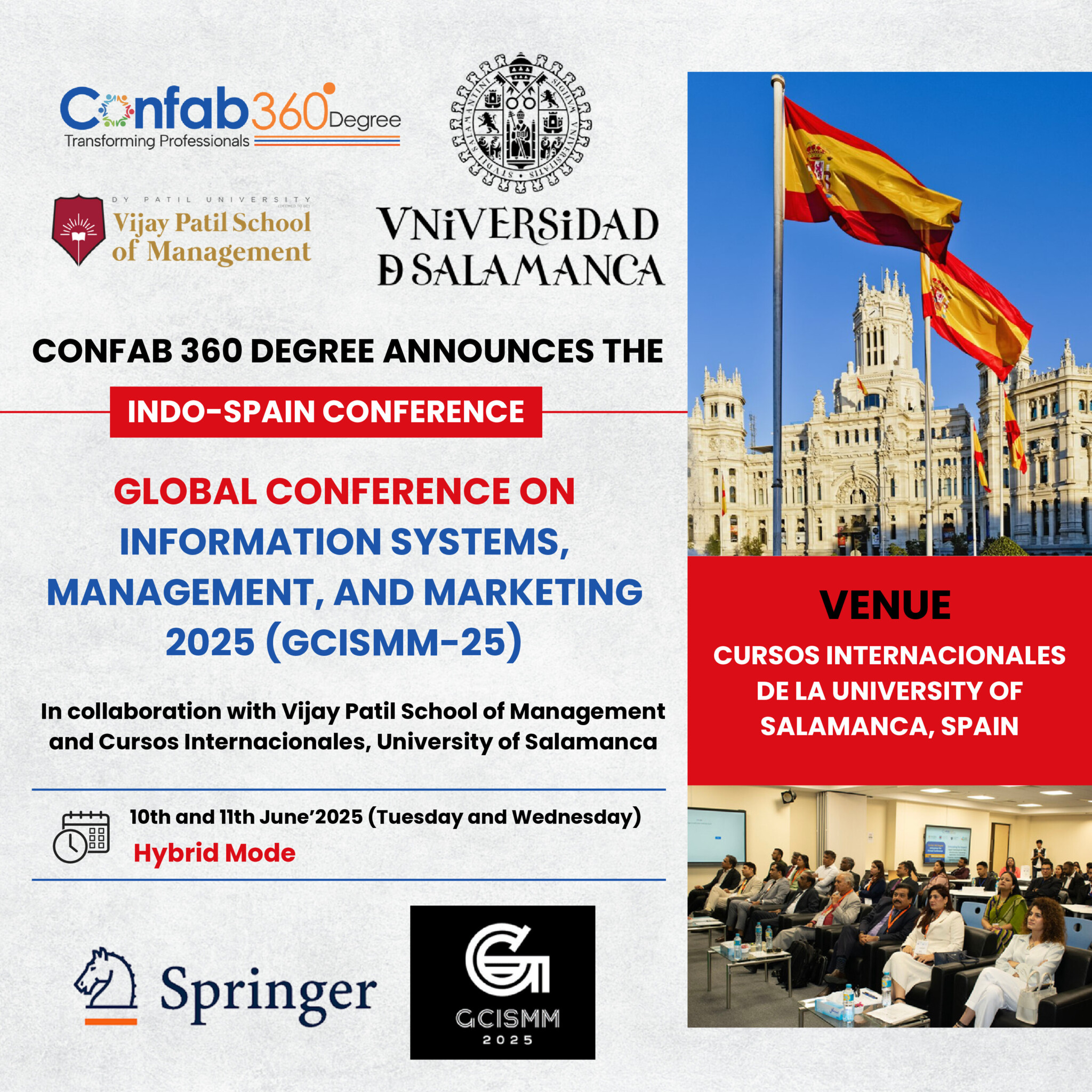 Global Conference on Information Systems, Management, and Marketing, Cursos Internacionales (USAL) - Universidad de Salamanca, Spain - Image 1