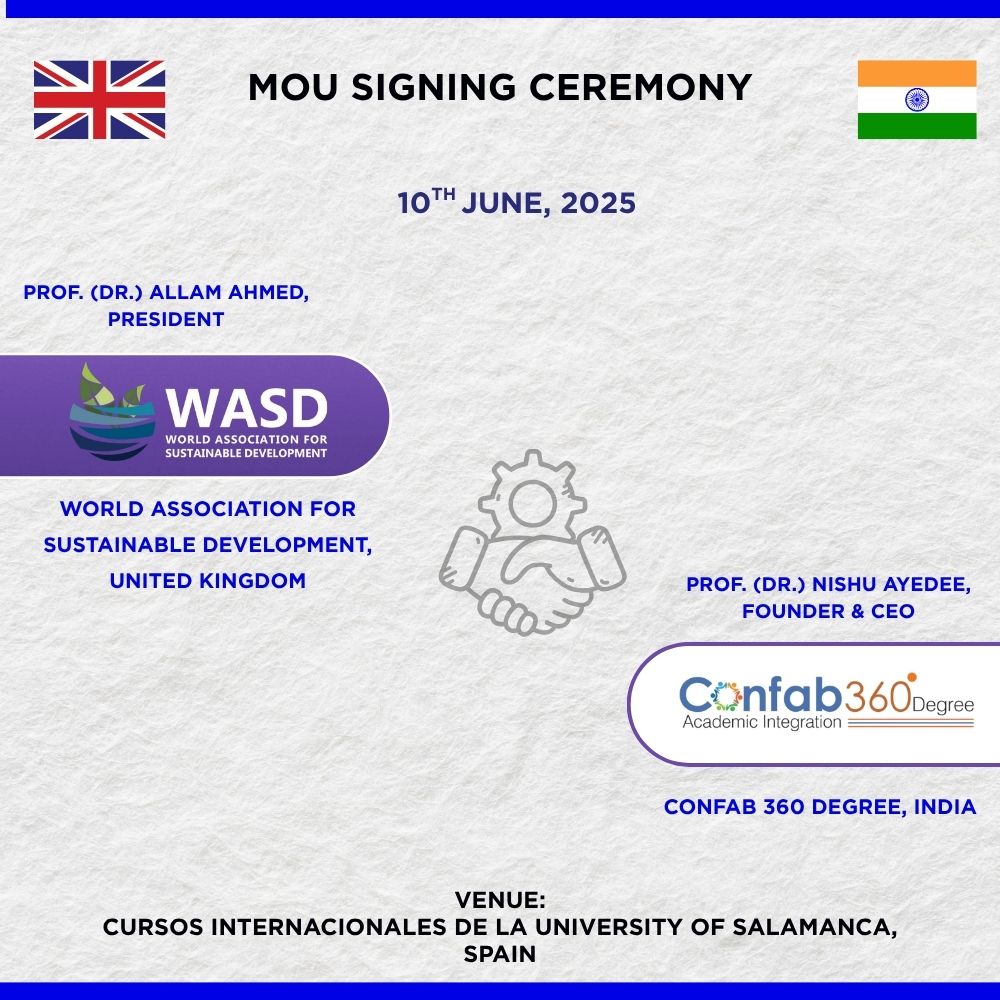 MoU Signed with World Association for Sustainable Development, United Kingdom - Image 1